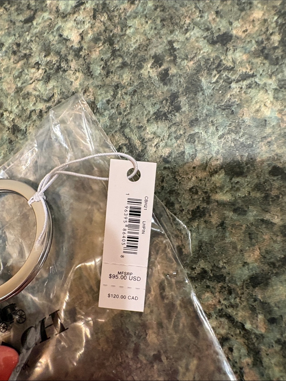 Nwt Pink Resin Bunny Rabbit Coach Bag Charm in silver. . PRICE IS FIRM !! - Picture 4 of 6
